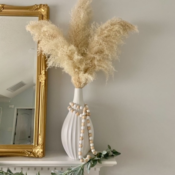 Beaded garland two tones rustic farmhouse boho style mental home decor 6 Ft‎ - Picture 1 of 9